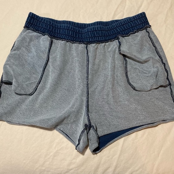 Fabletics Blue Knit Athletic Shorts - Picture 11 of 14
